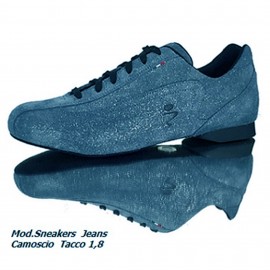 Schizzo Tacco Sneakers Camoscio Glitter Jeans | SznkCGJx1p8