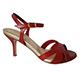 Entonces T-Shoes Maya Rouge - Italian Women's Shoes model EMR-crrdx7, Cherry Red Nappa Leather Sandals, Heel 7