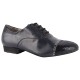 Tangolera Blu Notte - Italian Men Shoes model TB105bnpx2p2, black with snake/python pattern, heel 2.2