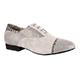 Tangolera Tartaruga Pearl - Italian Men Shoes model TB105tprlxwp2p2, pearl white-gray with turtle-printed napa, heel 2.2