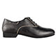 Tangolera 105b Nappa Nera Wide Men Italian Men's Shoes - Model TBA105bNWbckx2p2 Black Napa Oxford Shoes on a wide format (pianta larga) on Heel 2.2