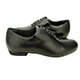Tangolera 503 Nero Nappa Narrow Italian Men Shoes - model TBANrNp503bkx2 Narrow format full black soft nappa whole cut uppers with 6 lace holes on heel 2.2