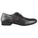 Tangolera 8003b Nappa Nera Wide Men Italian Men's Shoes - Model TBA8003bNWbckx2p2 Black Napa Derby Shoes on a wide format (pianta larga) on Heel 2.2