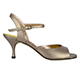 Tangolera Bronzo - Italian Women's Shoes Model TBA1-brzx6, Bronze stylish nude nappa, ankle-strap sandals, on Heel 6