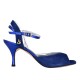 Tangolera Camoscio Bluette - Italian Women Shoes model TBA2c-blux7, heel 7