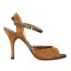 Tangolera Camoscio Nocciola - Italian Women Shoes model TBA2-hzx9, hazelnut suede, heel 9
