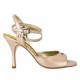 Tangolera Nappa Perla - Italian Women's Shoes Model TBA2BCLnp-prlbgx9, Nude Pearl Beige Nappa X-strap ankle-strap sandals, Heel 9 (also available HEEL 7)