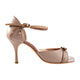 Tangolera A31c Nudo T7 Italian Women's Shoes Model TBA31c-ndx7 Soft Nappa Nude X-strap Sandals on Heel 7 also available in Heel 9