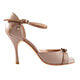 Tangolera A31c Nudo T9 Italian Women's Shoes Model TBA31c-ndx9 Soft Nappa Nude X-strap Sandals on Heel 9 also available in Heel 7