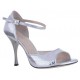 Tangolera Laminato Argento - Italian Women's Shoes TBA8Pl-agx9, Python Silver, Heel 9 (also available HEEL 7)