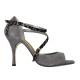 Tangolera Camoscio Tortora maculato - Italian Women Shoes model A8b, gray, heel 9