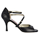 Tangolera Nappa Nero Lucido - Italian Women Shoes model A8b, Black, Heel 7