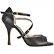 Tangolera Nappa Nero Lucido - Italian Women Shoes model A8b, Black, Heel 9