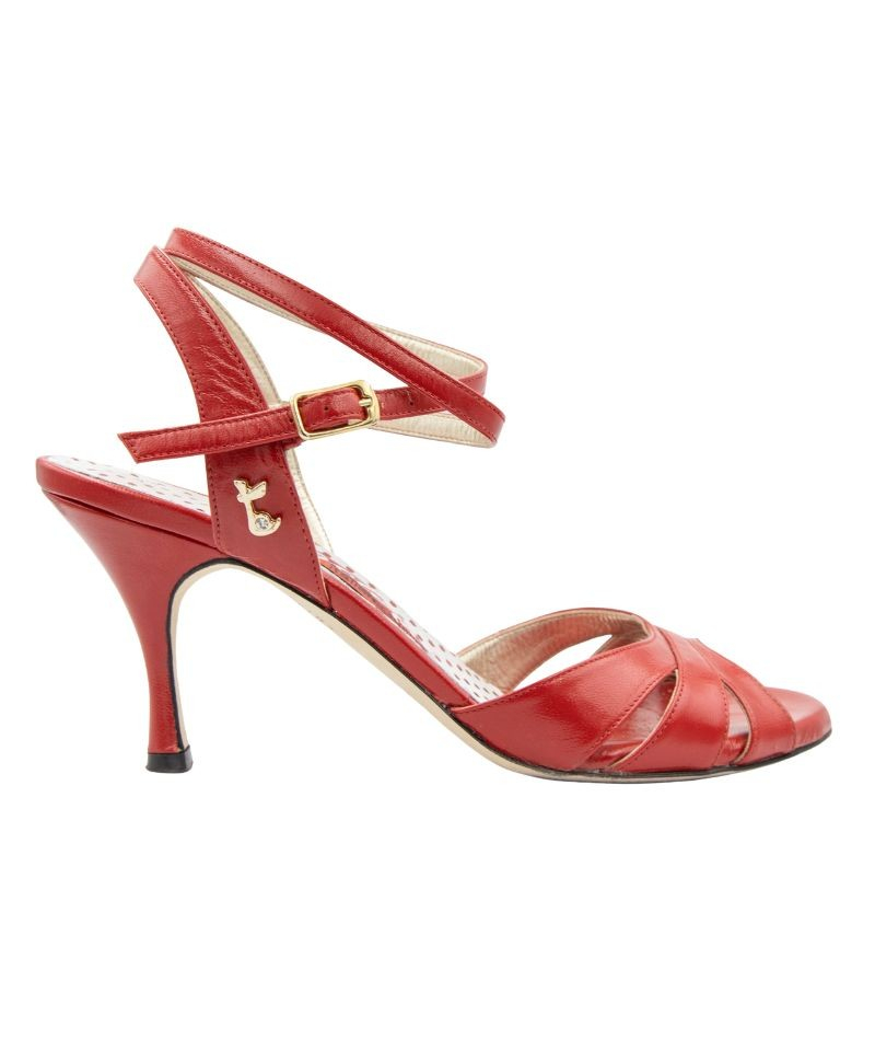 A6CL Rosso Nappa Heel 8 cm