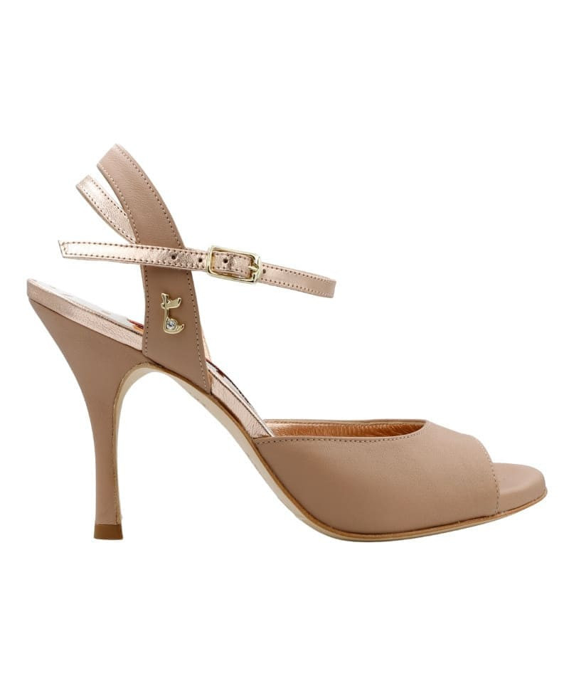 A2 Nappa Beige Soft Heel 9 cm