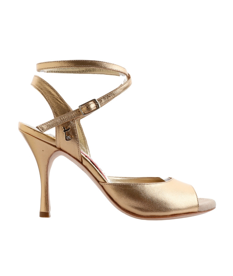 A1CL Oro Laminato Heel 9 cm