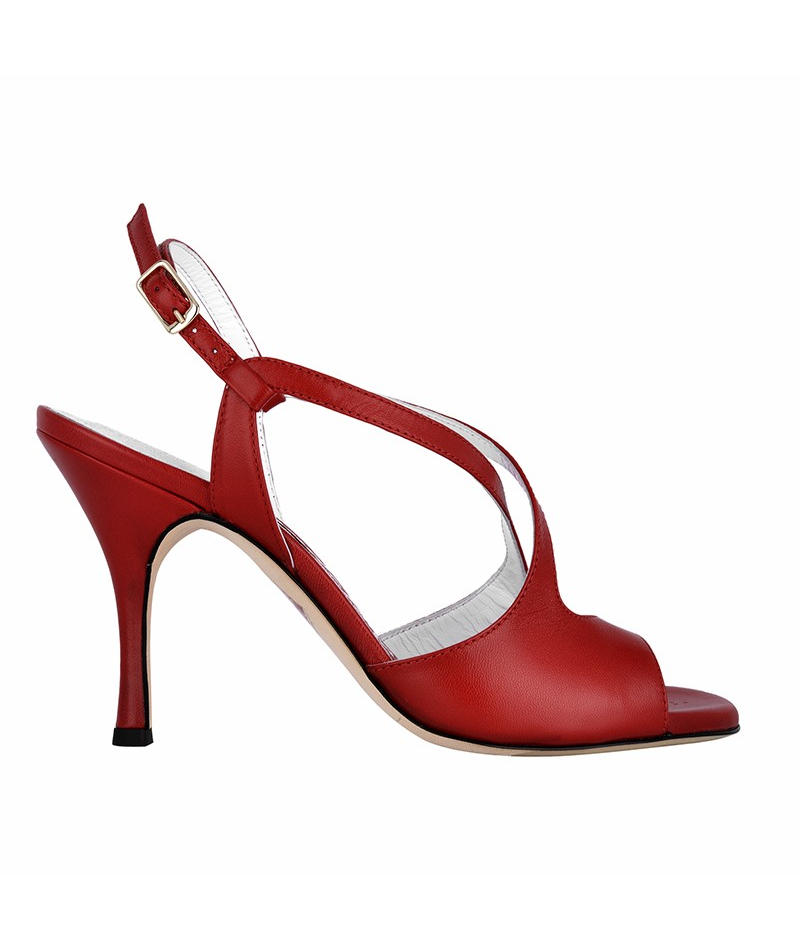 A4 Nappa Corallo heel 9 cm