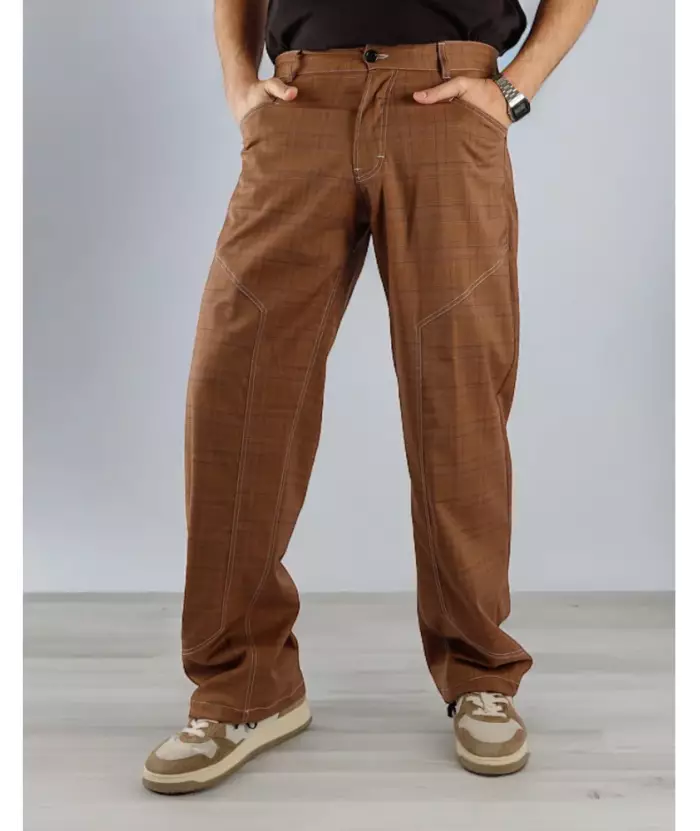 RossaSpina - Imbracaminte - Men's Trousers Johnny Mod. 02 Option 10 Brown - imagine