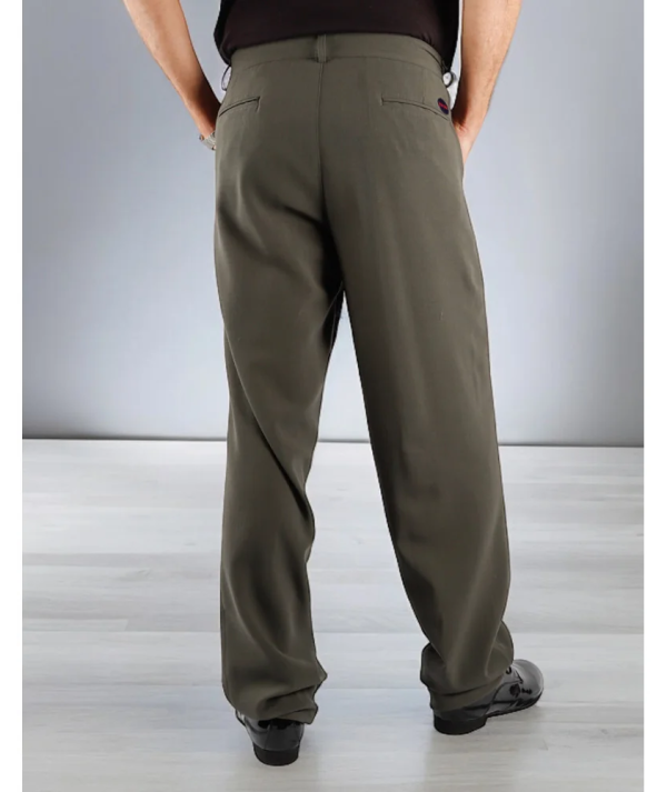 RossaSpina - Apparel - Men's Trousers • Tom • Model 04 Option 11 – Fango Grigio plain color - image