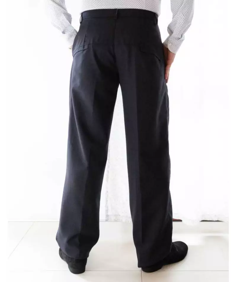RossaSpina - Imbracaminte - Men's Trousers Mod. Brad 01 Option 12 Black Color - imagine