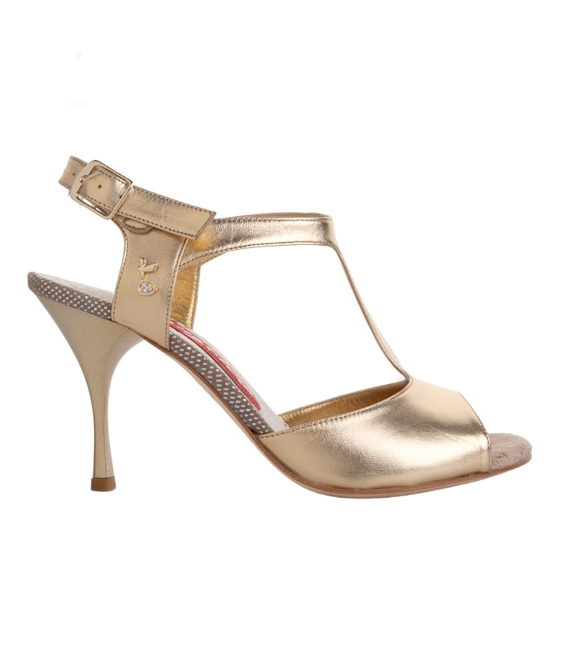 Tangolera - Pantofi - Fiona • A12 Platino Heel 8 cm - imagine