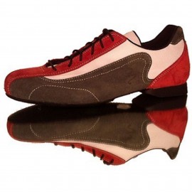 Schizzo Tacco Sneakers Camoscio/Cordura Brown/Red/BGR
