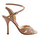 Tangolera A6CL Beige Calzata Regolare Comoda T10 Italian Women's Shoes - Model TBA6CL-bgregcmdx10, beige nappa X-strap sandals on Heel 10 (also available in Heel 8)