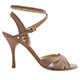 Tangolera A6CL Beige Pianta Stretta T8 Italian Women's Shoes - Model TBA6CL-bgpsx9, beige nappa X-strap sandals on Heel 9